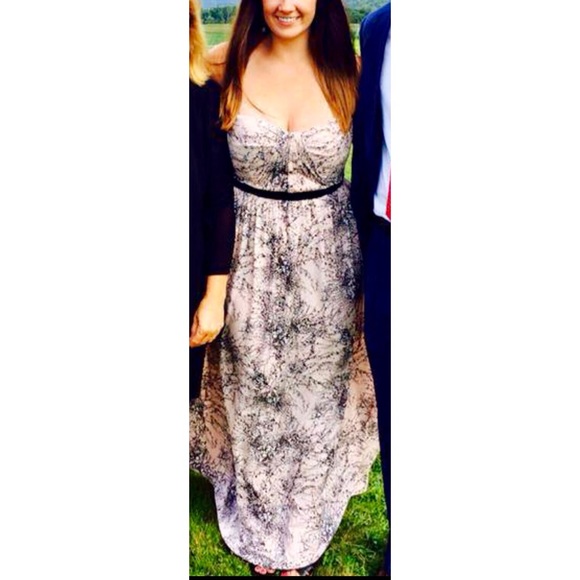 BCBG Strapless Silk Floor Length Gown (WORN ONCE)